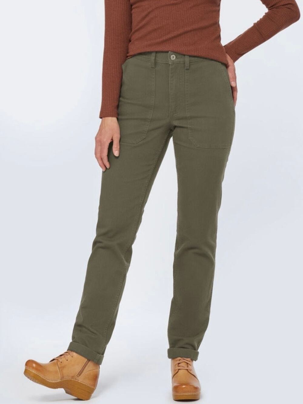 Duluth Women's Reserve Slim Leg Pants Green 10x29